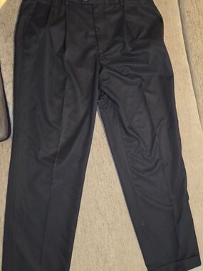 Dockers Premium Relaxed Fit Men's Black Dress Pants 36X32